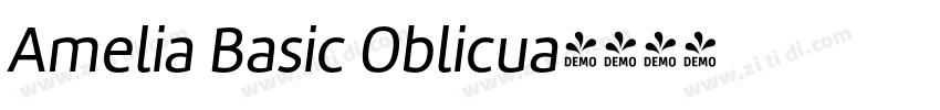 Amelia Basic Oblicua字体转换